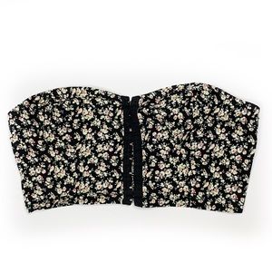 Urban Outfitters Floral Bandeau / Crop / Bra Top